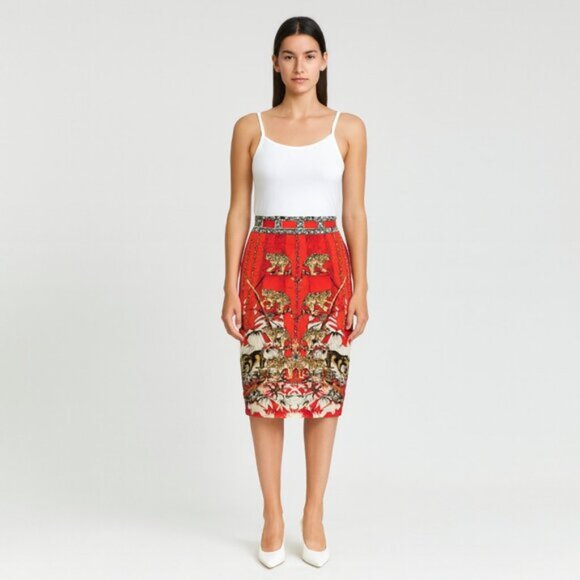 RARE! Camilla Hangzhou Hollywood Pencil Skirt Size XS b65E - Picture 5 of 8